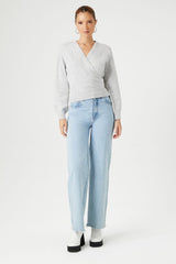 Tie-Back Wrap Sweater