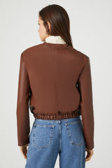 Faux Leather Moto Jacket
