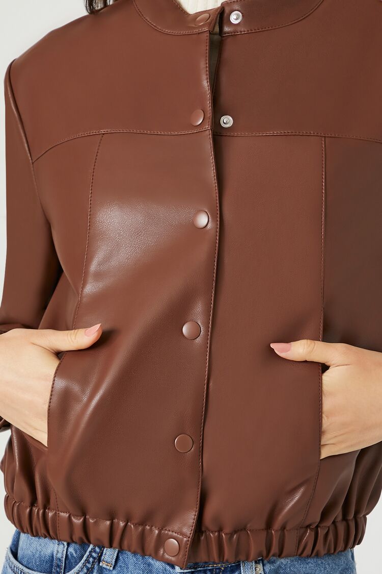Faux Leather Moto Jacket