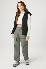 Hooded Quilted Puffer Vest