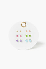 CZ Stud Earring Set