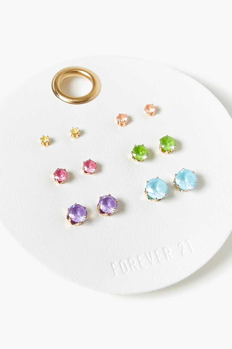 CZ Stud Earring Set