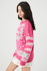Barbie Graphic Knit Sweater