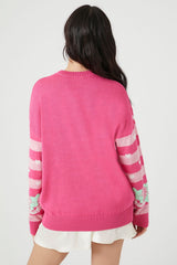 Barbie Graphic Knit Sweater