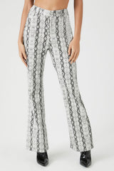 Faux Leather Snake Print Pants