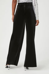 Velvet Wide-Leg Pants
