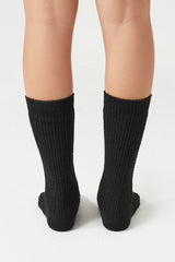 Pointelle Knit Crew Socks