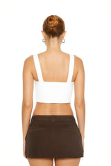 Ribbed Sweater-Knit Crop Top
