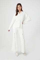 Ribbed Knit Long-Sleeve Shirt