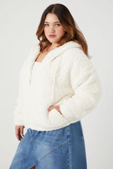 Plus Size Faux Shearling Jacket