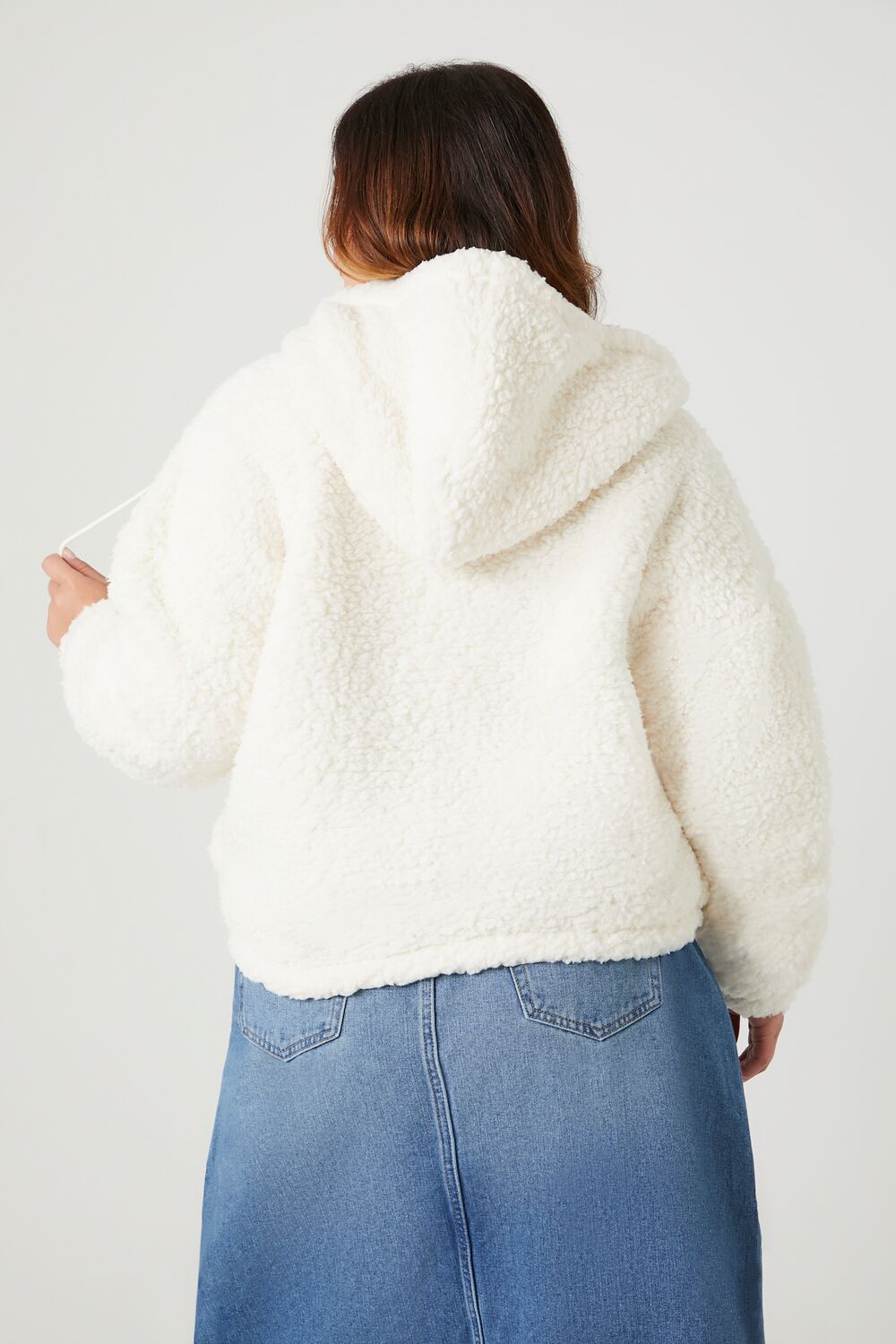 Plus Size Faux Shearling Jacket