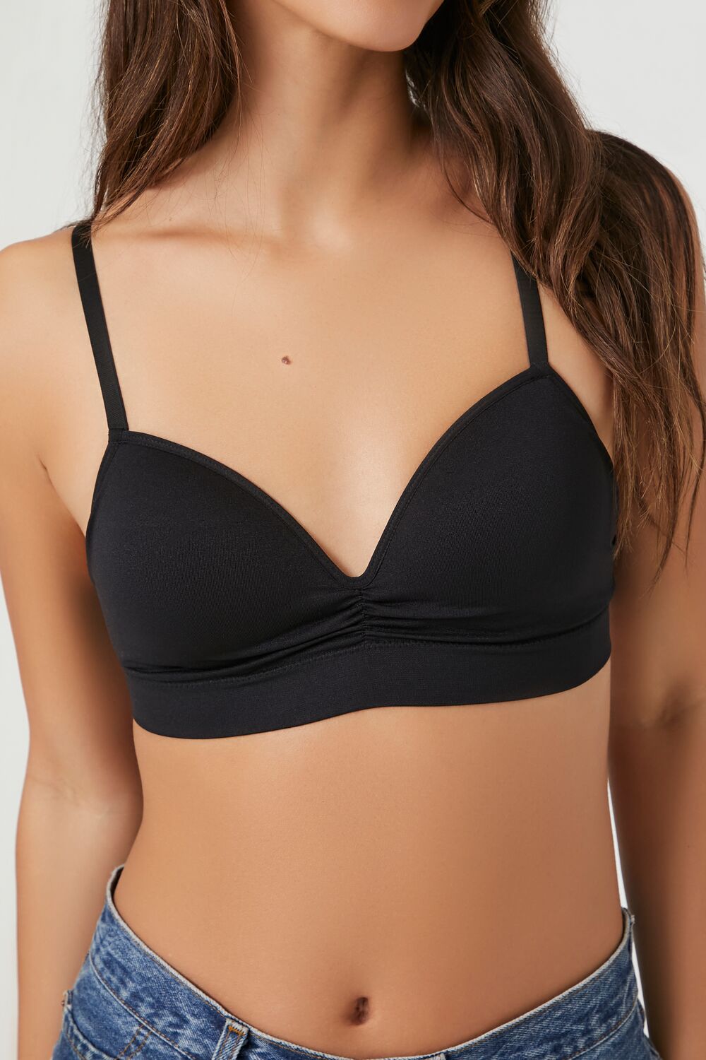 Seamless Longline Ruched Bralette