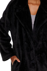 Faux Shearling Teddy Duster Coat