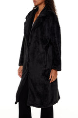 Faux Shearling Teddy Duster Coat