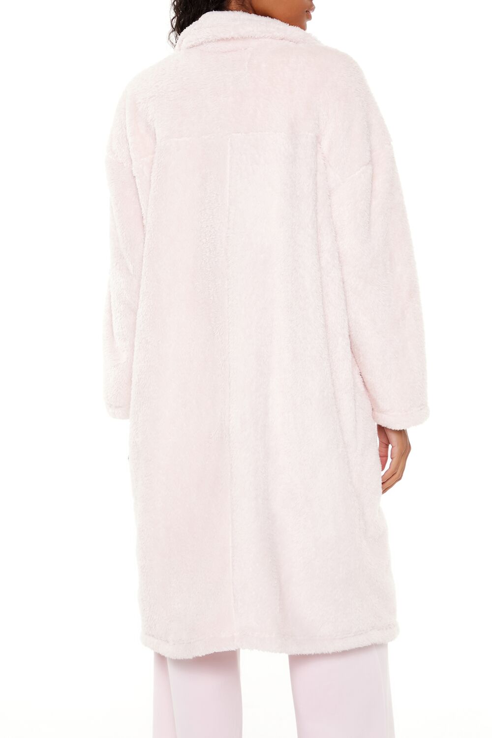 Faux Shearling Teddy Duster Coat