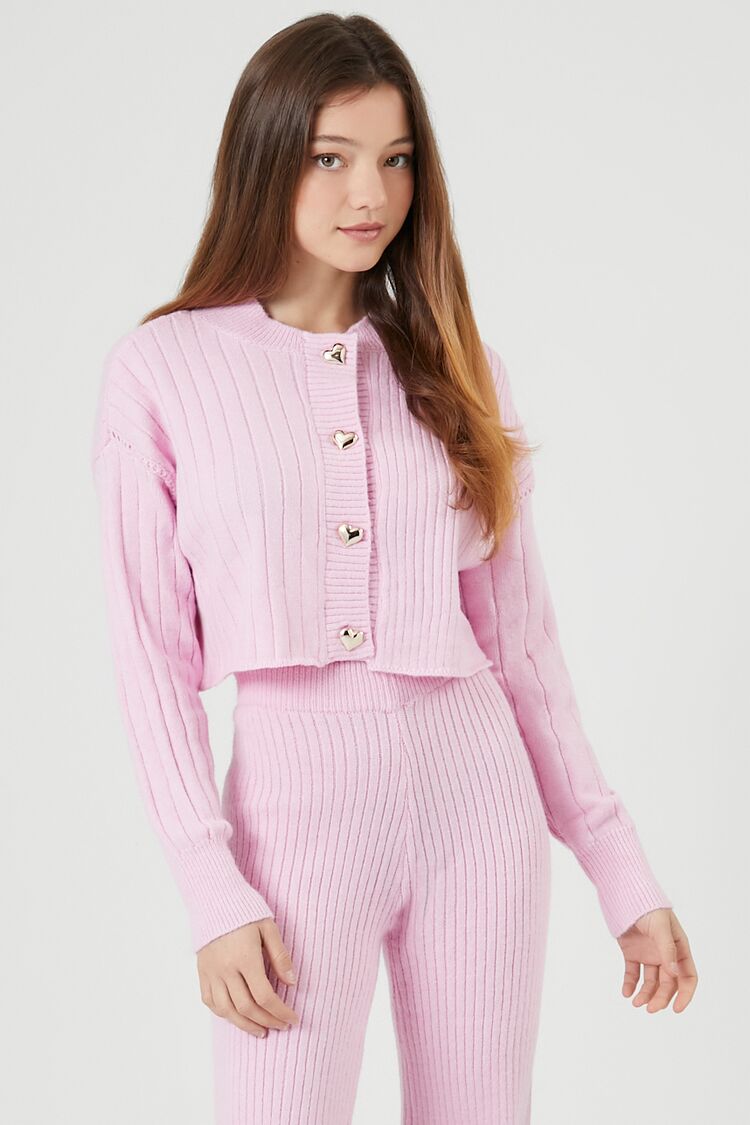 Sweater-Knit Cardigan & Pants Set