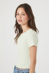 Cotton-Blend Crew Tee