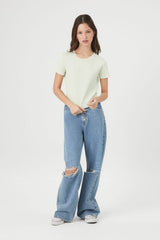 Cotton-Blend Crew Tee