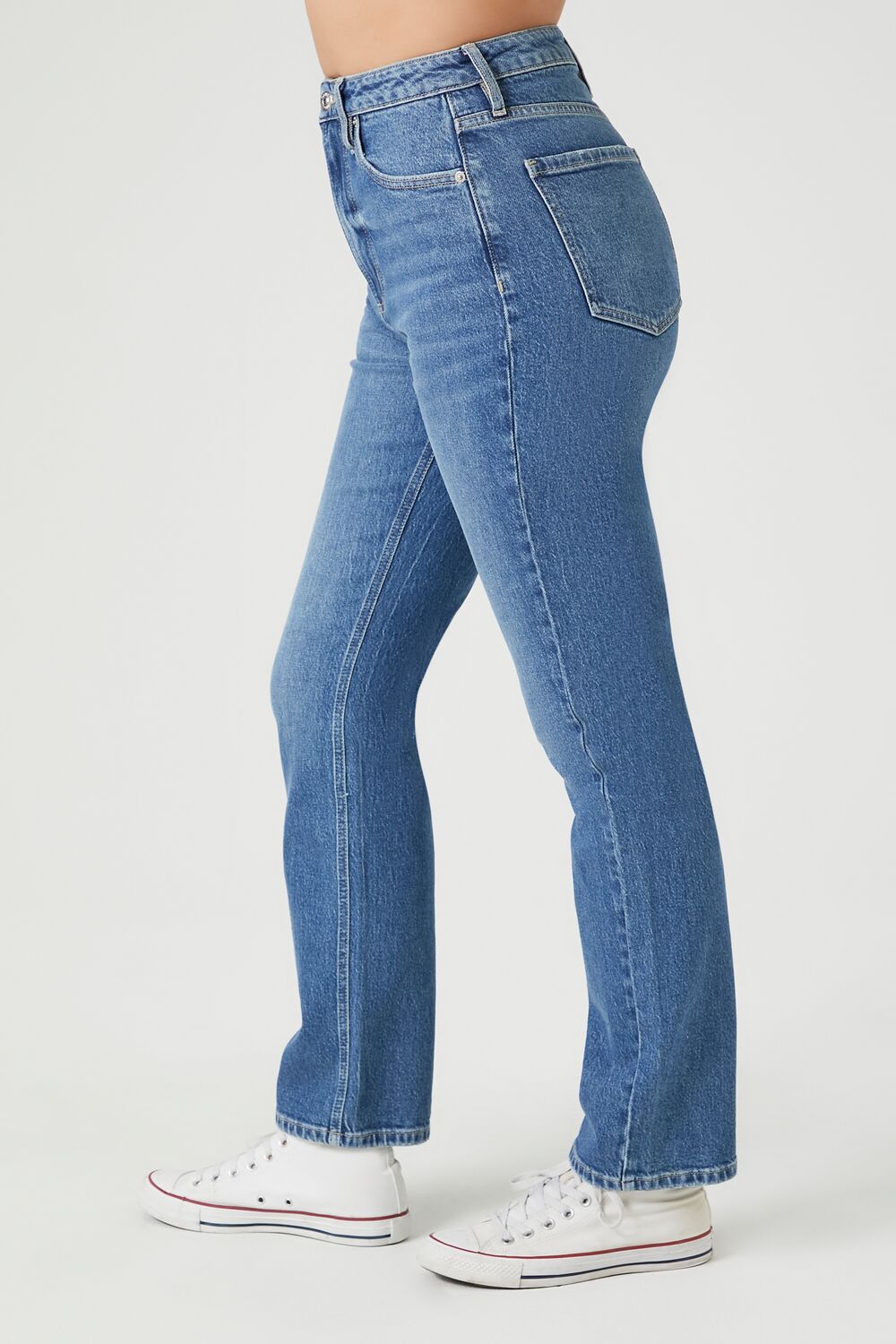 High-Rise Straight-Leg Jeans