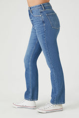 High-Rise Straight-Leg Jeans