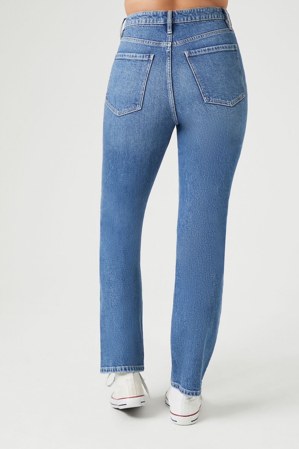 High-Rise Straight-Leg Jeans