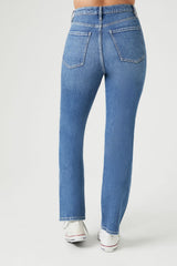 High-Rise Straight-Leg Jeans