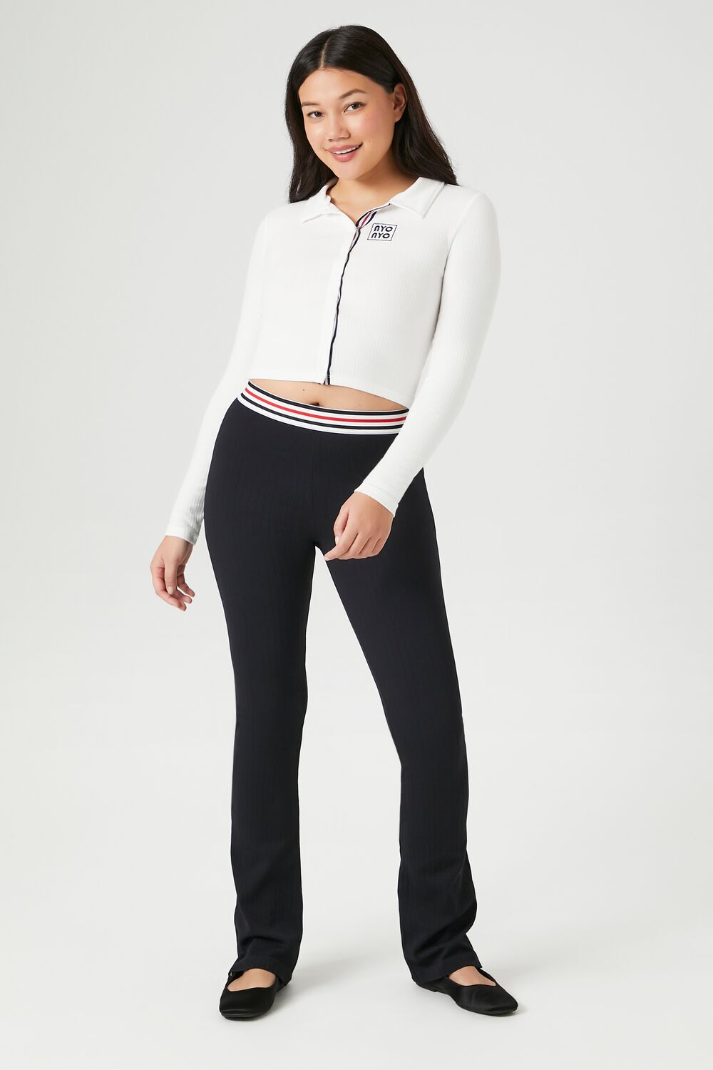 Striped High-Rise Leggings