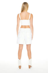 Denim Bermuda Shorts