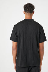 Textured Short-Sleeve Polo Shirt
