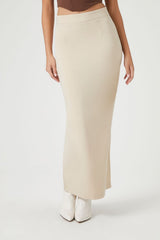 Chiffon Maxi Column Skirt