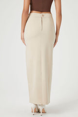 Chiffon Maxi Column Skirt