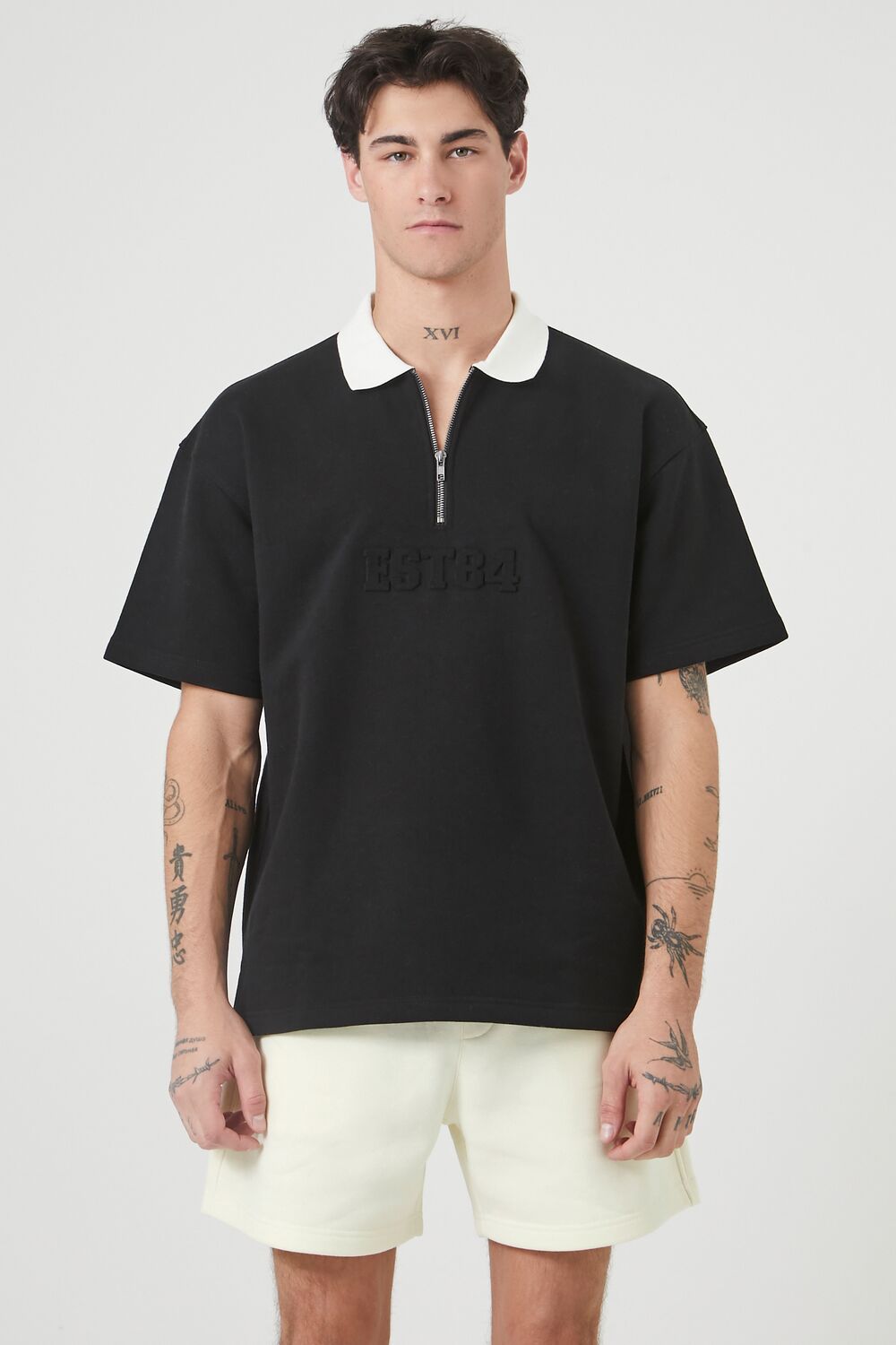 Cotton-Blend Drawstring Shorts