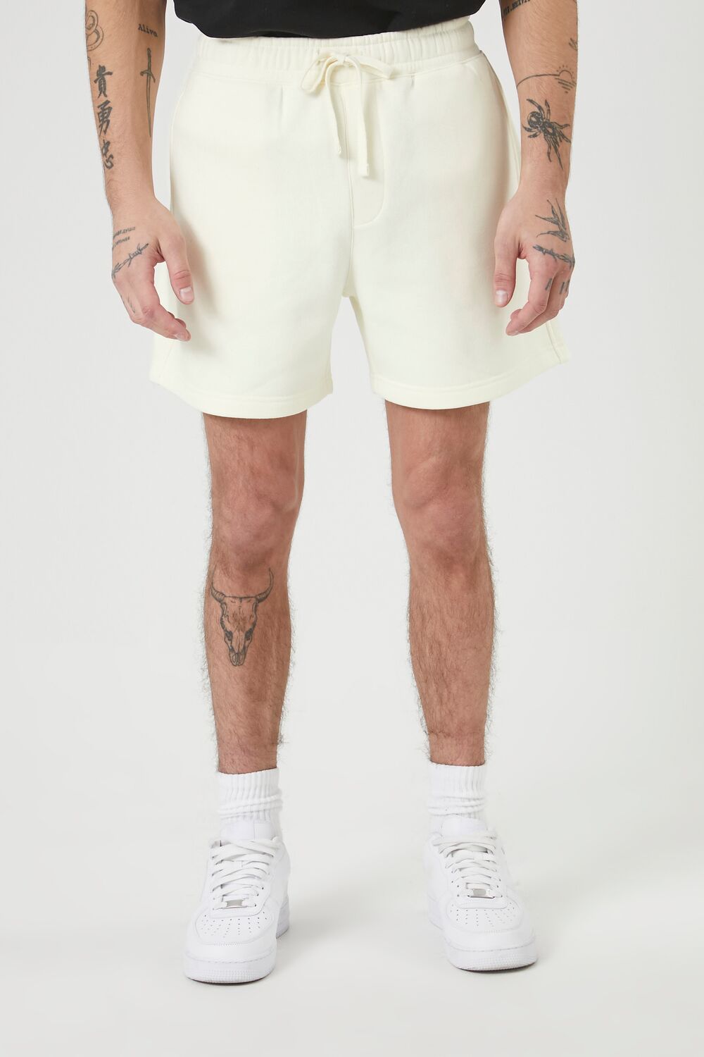 Cotton-Blend Drawstring Shorts