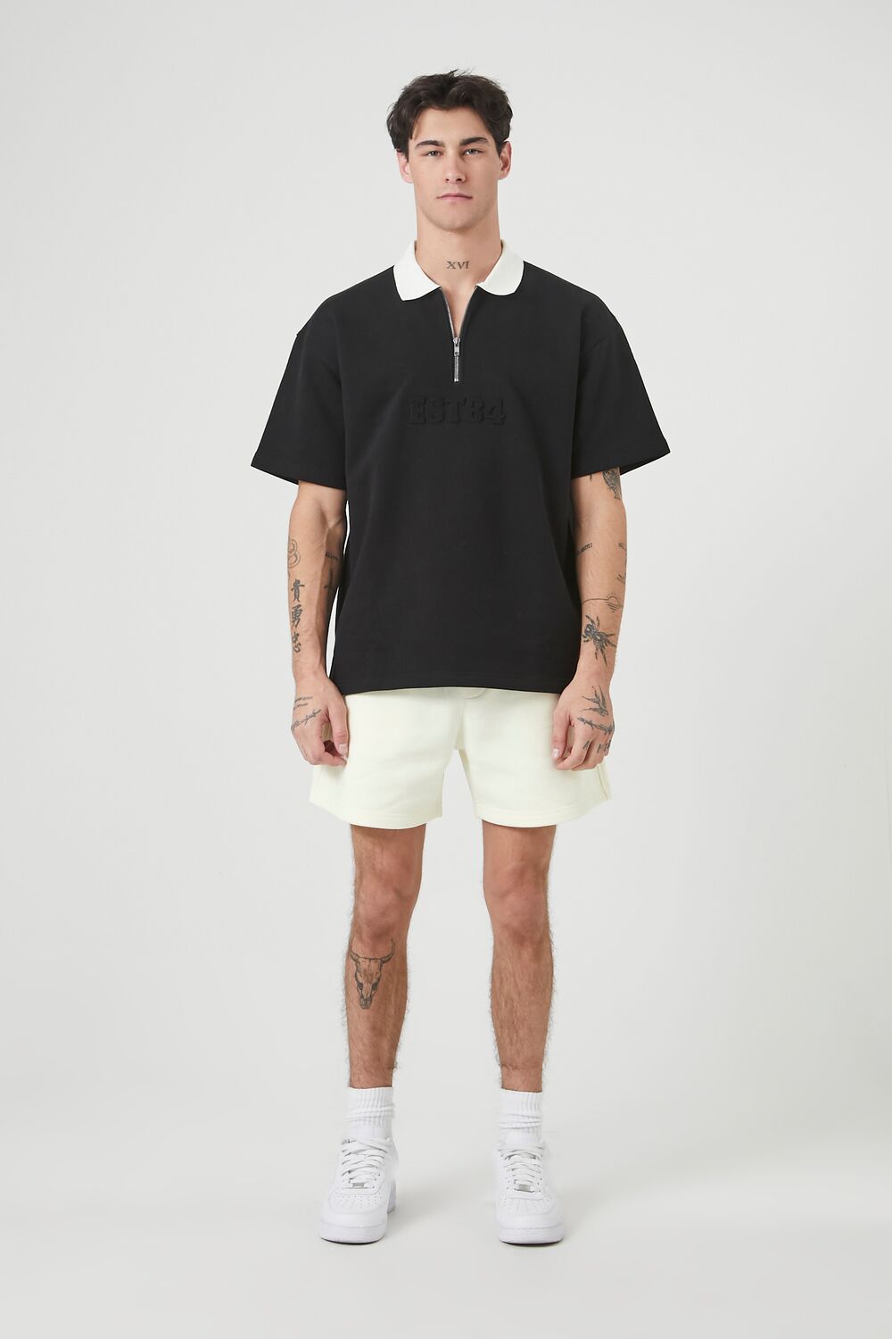 Cotton-Blend Drawstring Shorts
