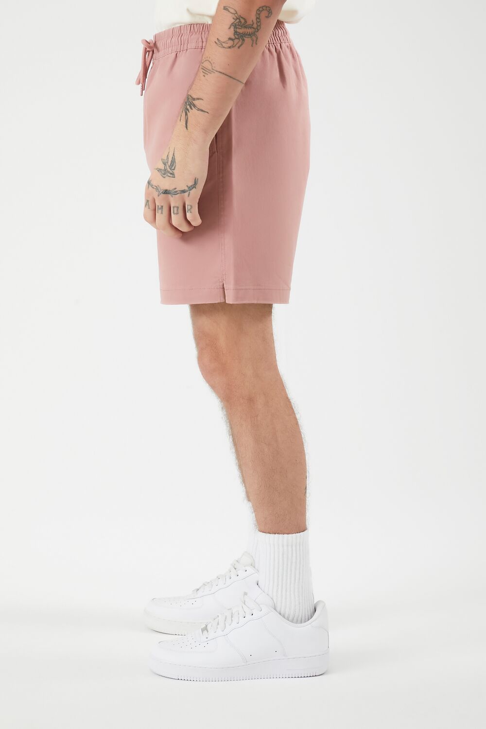 Vented-Hem Drawstring Shorts