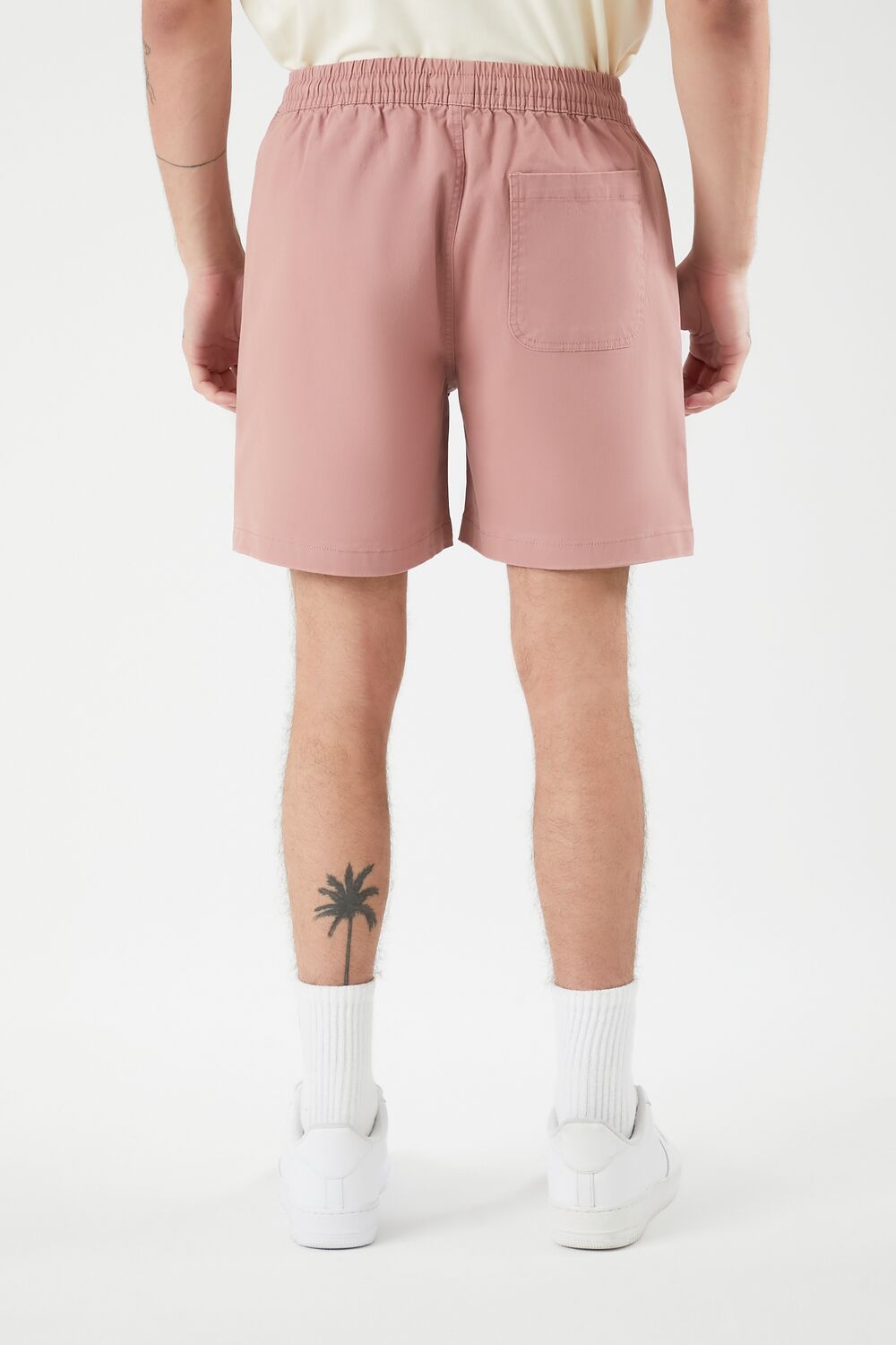 Vented-Hem Drawstring Shorts