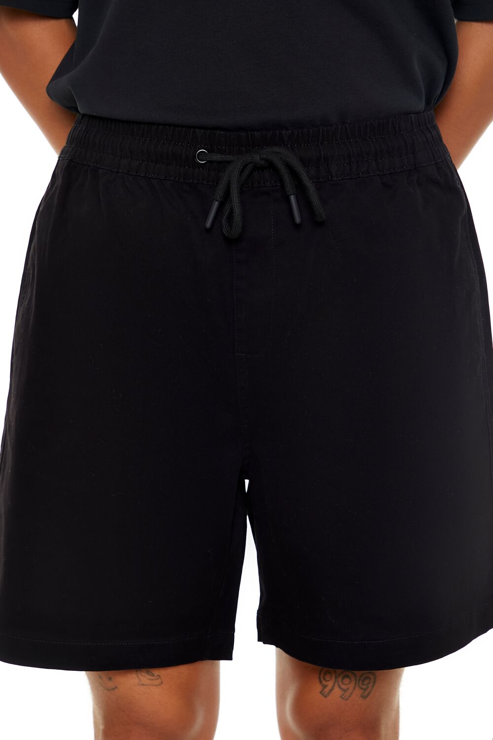 Vented-Hem Drawstring Shorts