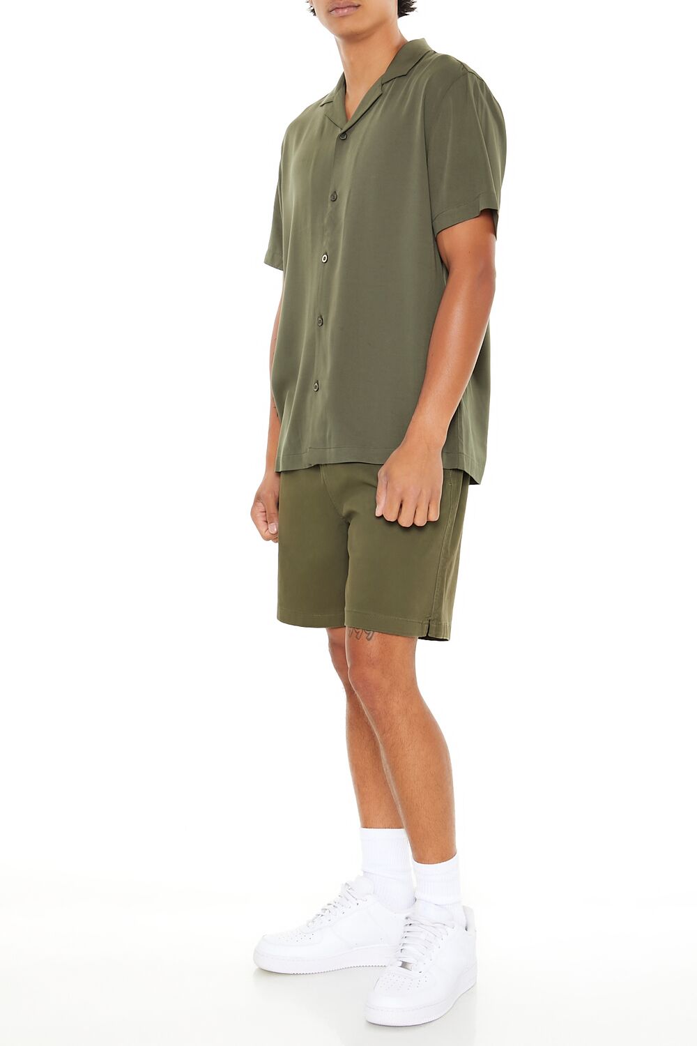 Vented-Hem Drawstring Shorts