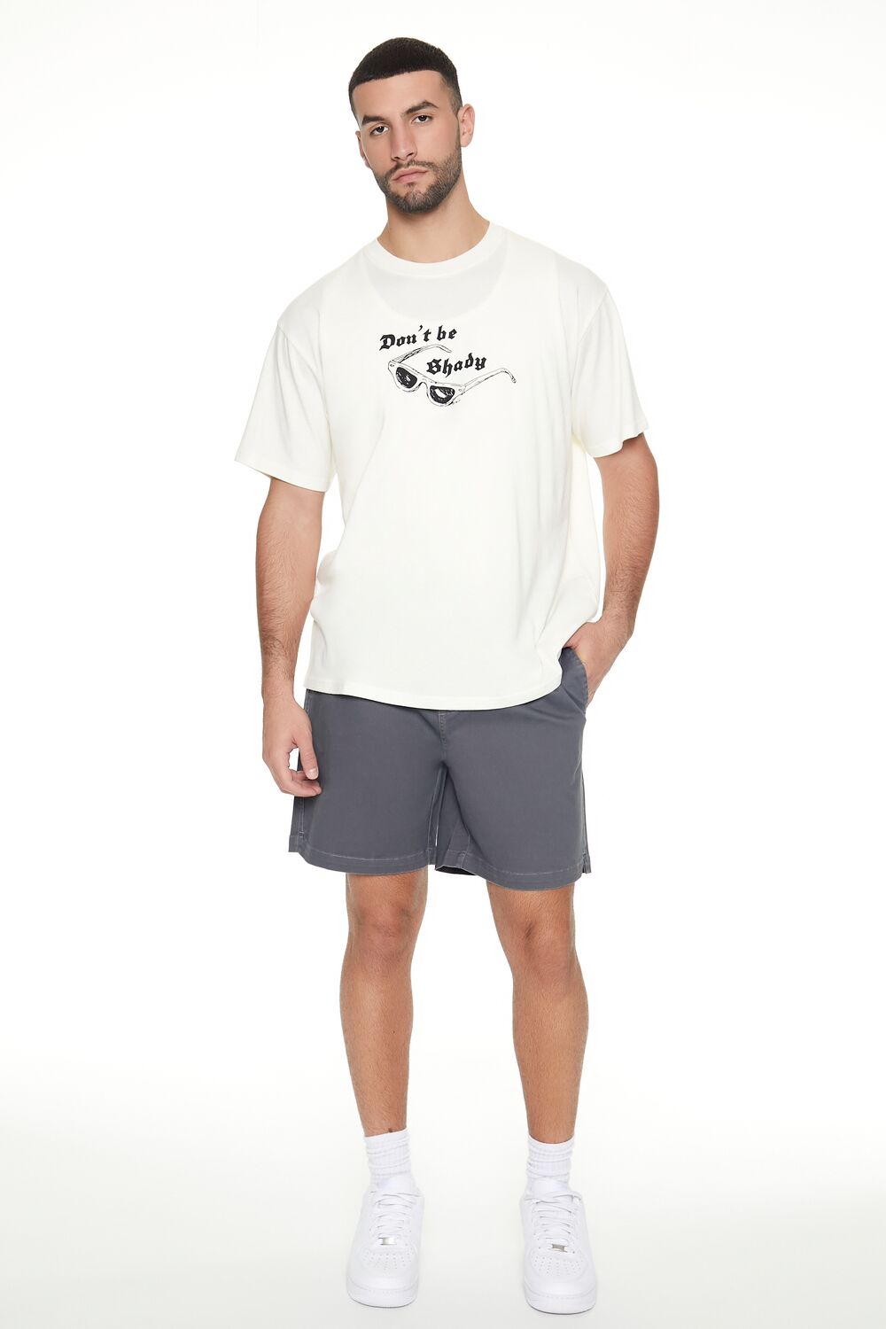 Vented-Hem Drawstring Shorts