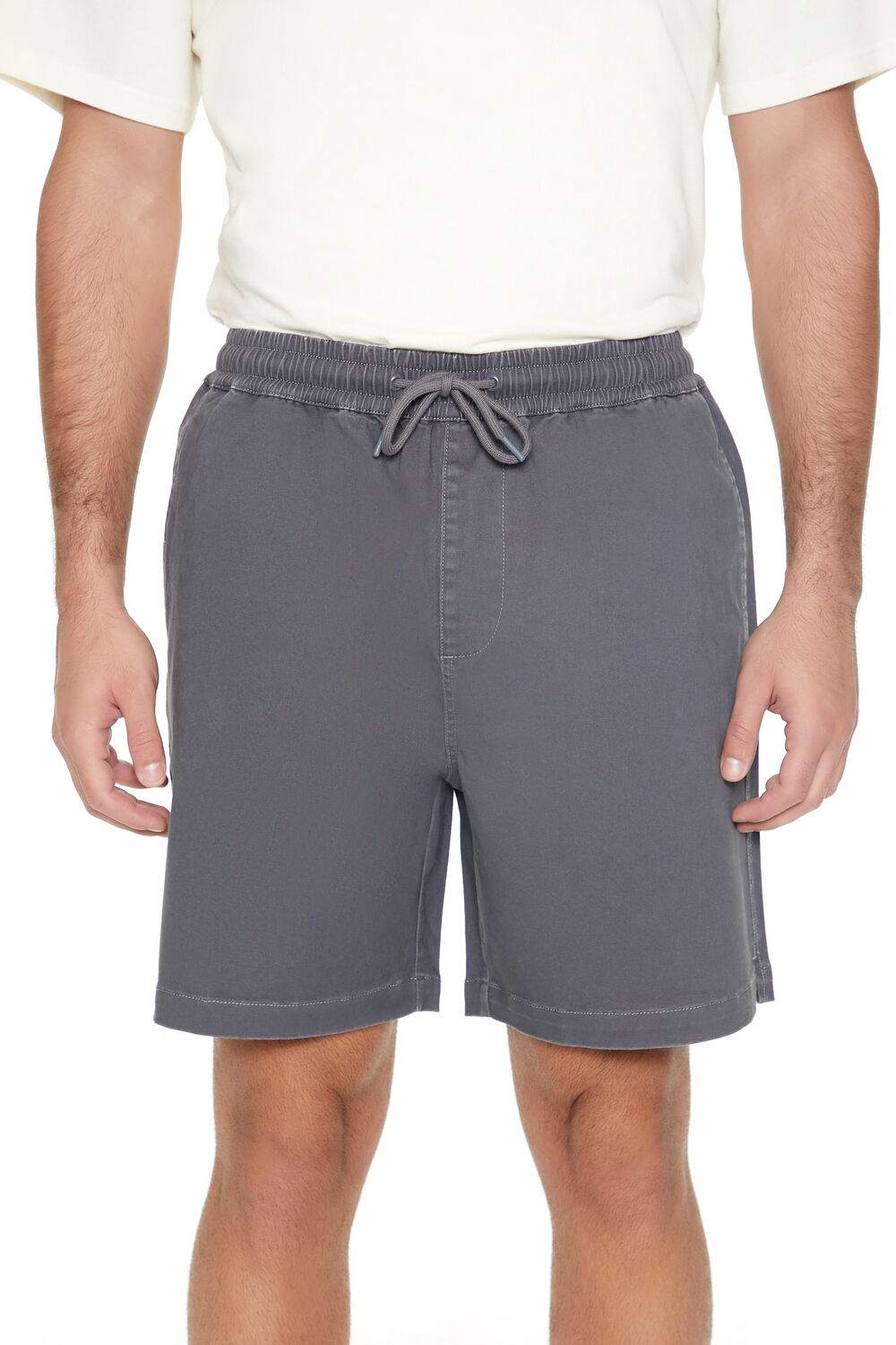 Vented-Hem Drawstring Shorts