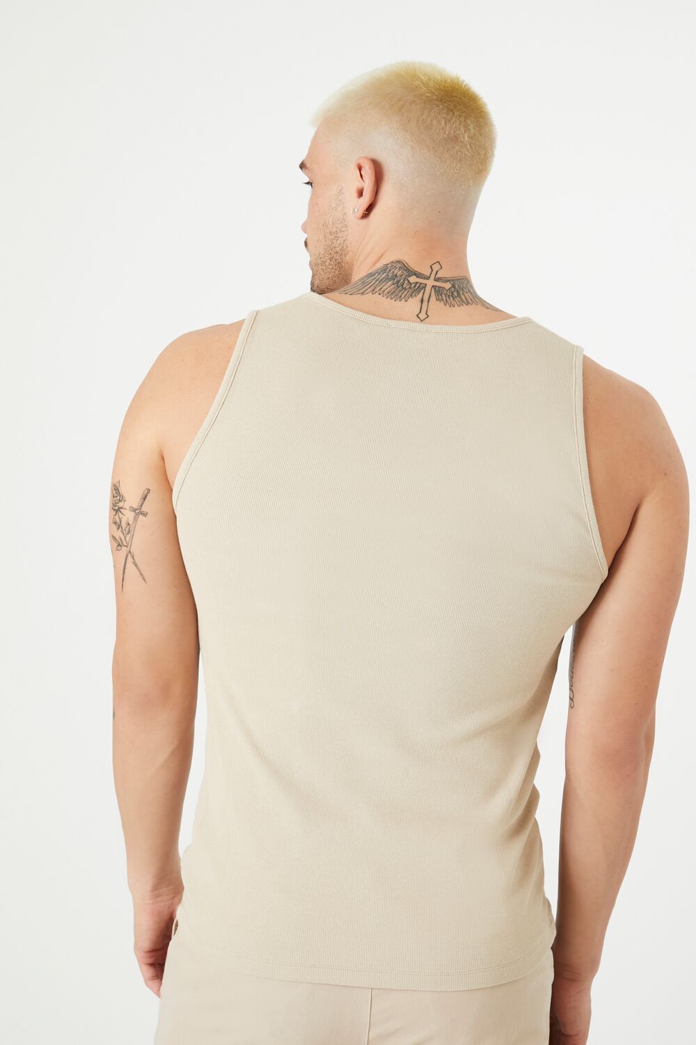 Scoop Neck Ribbed Tank Top