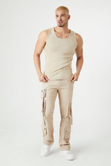 Scoop Neck Ribbed Tank Top