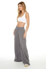 Wide-Leg Cargo Pants