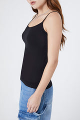 Cotton Scoop Neck Cami