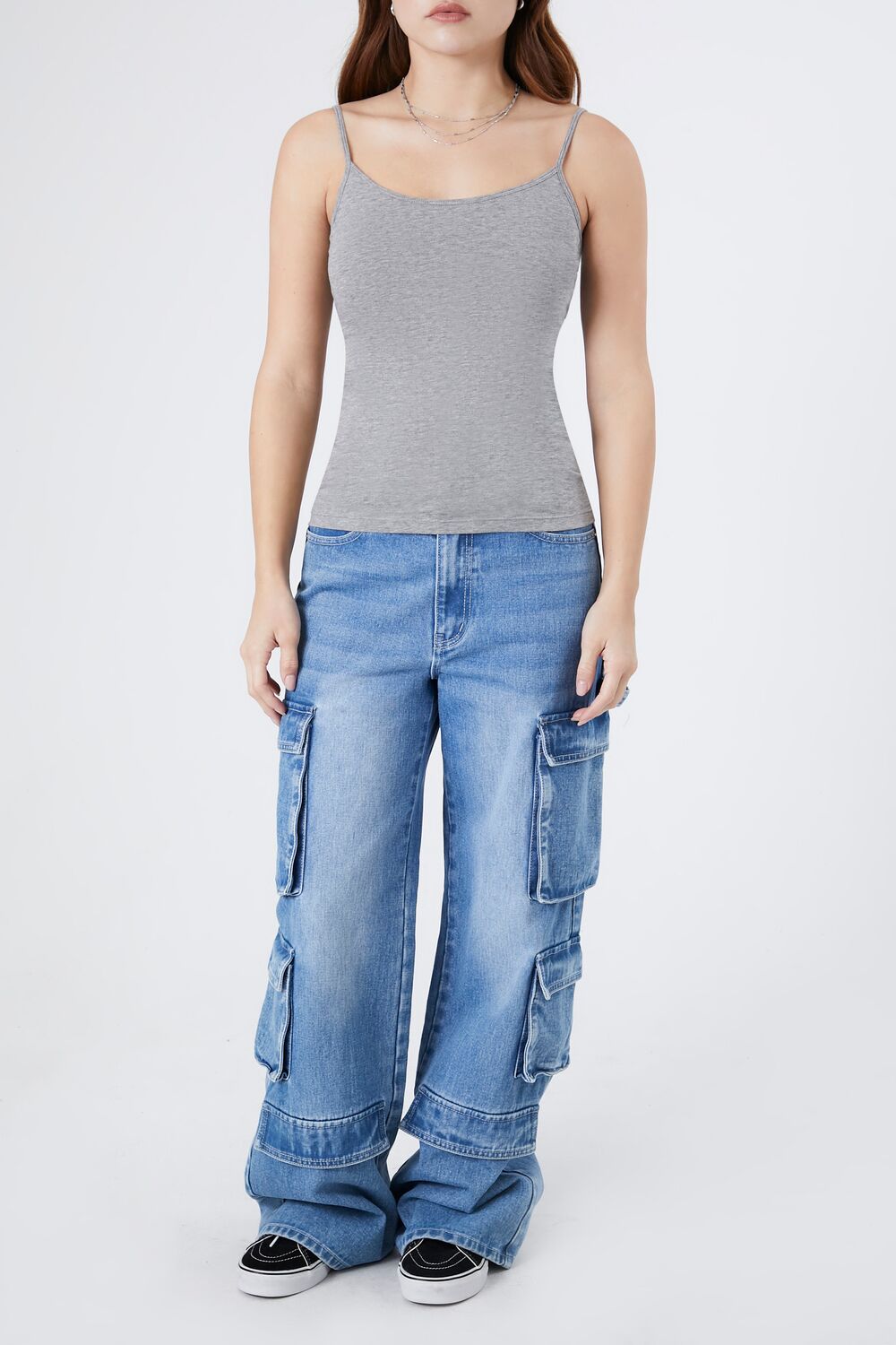 Cotton Scoop Neck Cami