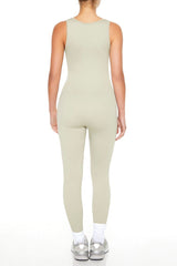 Sleeveless V-Neck Jumpsuit