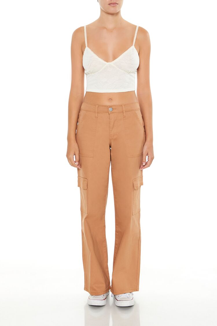 Twill Low-Rise Cargo Pants