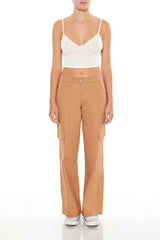 Twill Low-Rise Cargo Pants