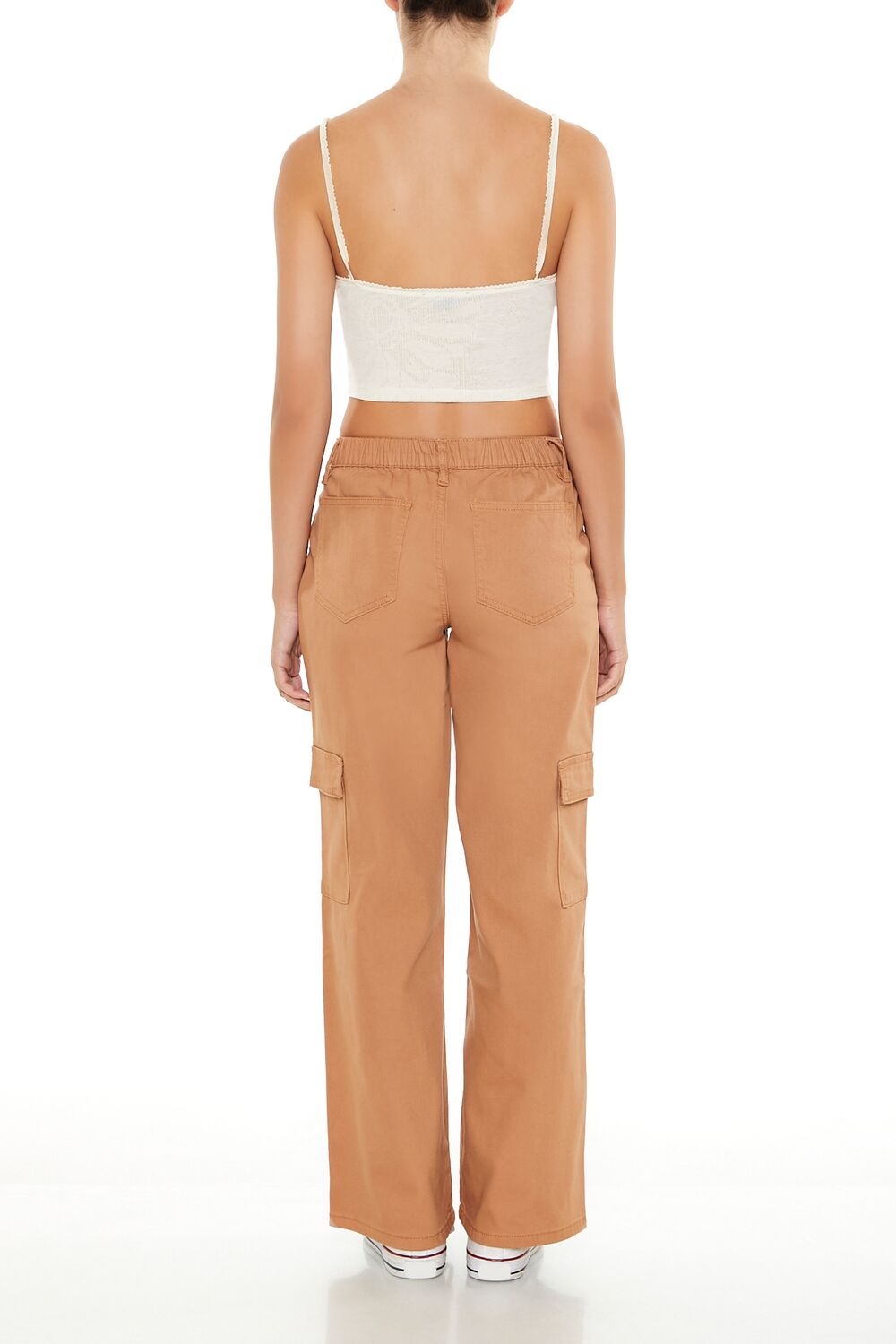 Twill Low-Rise Cargo Pants