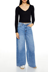 Cropped Long-Sleeve Top